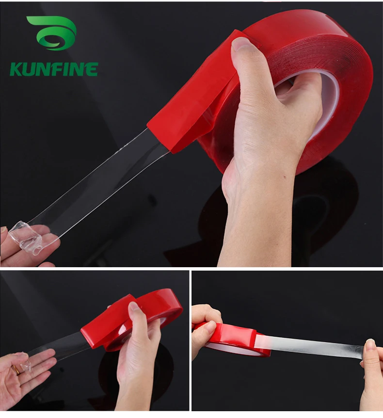 Decoration Tools Auto Glue Sticker Car Double Sided Tape Acrylic Foam Transparent Adhesive Car Stickers  (6)