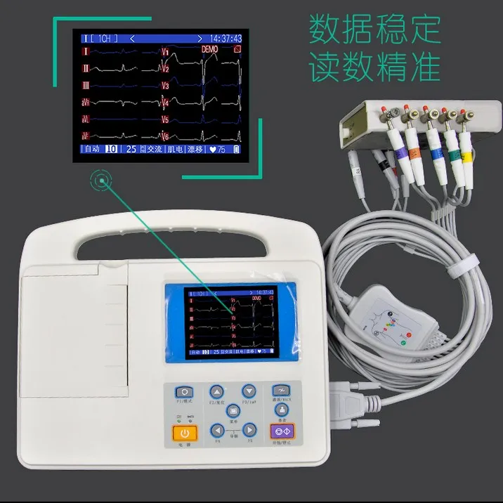 Free Shipping Compatible Nihon Kohden ECG/EKG Cable ECG-1250,ECG-1350, ECG-9101/9130/9132/9620 Banana 4.0 end without Resistor