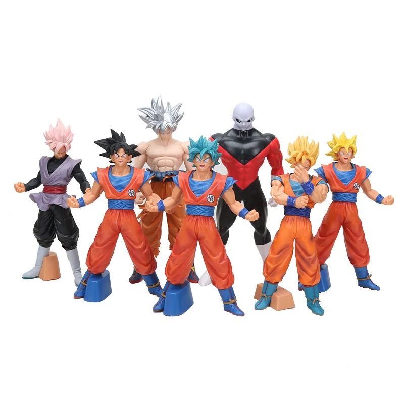 

Dragon ball z Figure Super Saiyan Son Goku Jiren Pink Silver Black Yellow Bule Hair Goku Collection PVC Action Figure Modle Toys