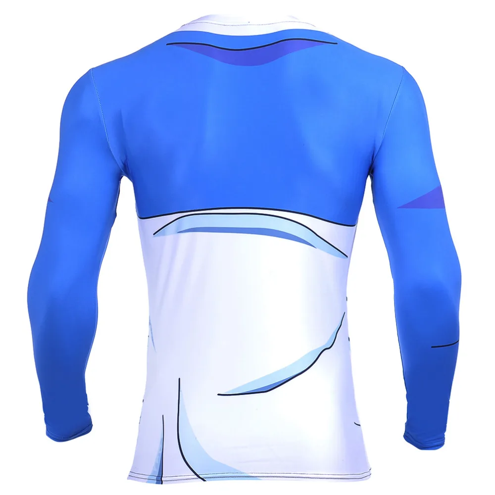 Beste Plus Size Nieuwe heren T shirt 3D Anime Man Compressie Lange Mouw T shirt Fashion T shirt Jesaja Digital Print