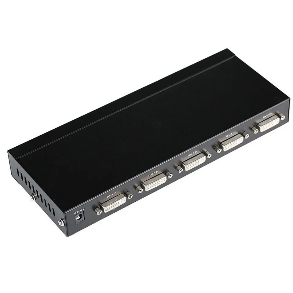 SmileMango DV4H 4 Port DVI Splitter Distributor Video Sharing 1 input to 4 output multiple LCD monitor Synch Display MT-DV4H