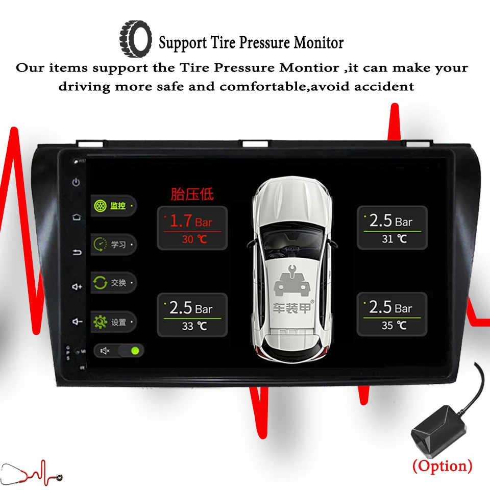 Top Carplay Android 9.1 2 Din Car multimedia dvd player GPS radio For Mazda 3 mazda3 2004 05 2006 2007 2008 2009 stereo Audio Video 5