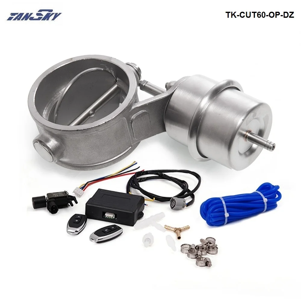 Exhaust Control Valve CUTOUT 2.3" 60mm Pipe Open Style With Vacuum