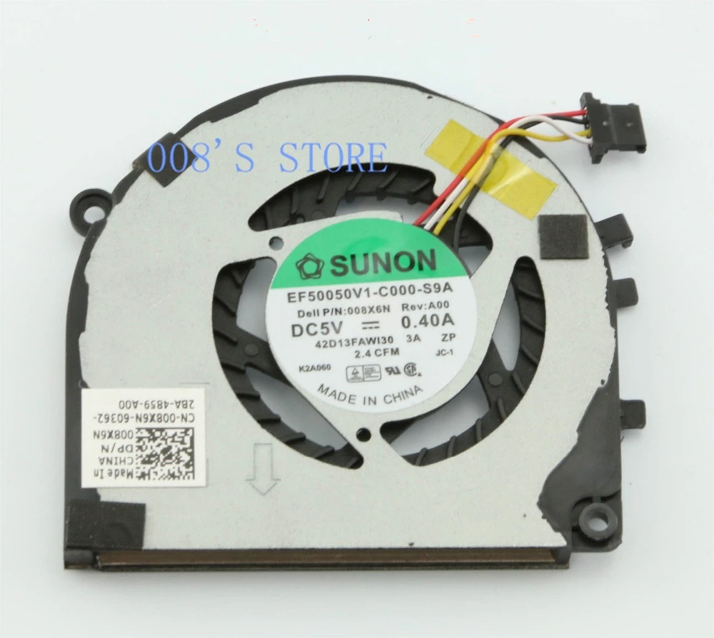 Кулер для процессора DELL XPS 13 Ultrabook L321X L322X EF50050V1 C000 G9A /DP/N 008x6n 4 PIN FCN DFS440605FV0T FC2P 5V
