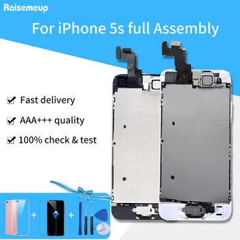

Complete LCD Full Set LCD For iPhone 5S A1453 A1457 A1518 A1528 A1530 A1533 Screen Display Replacement +Front Camera Home Button