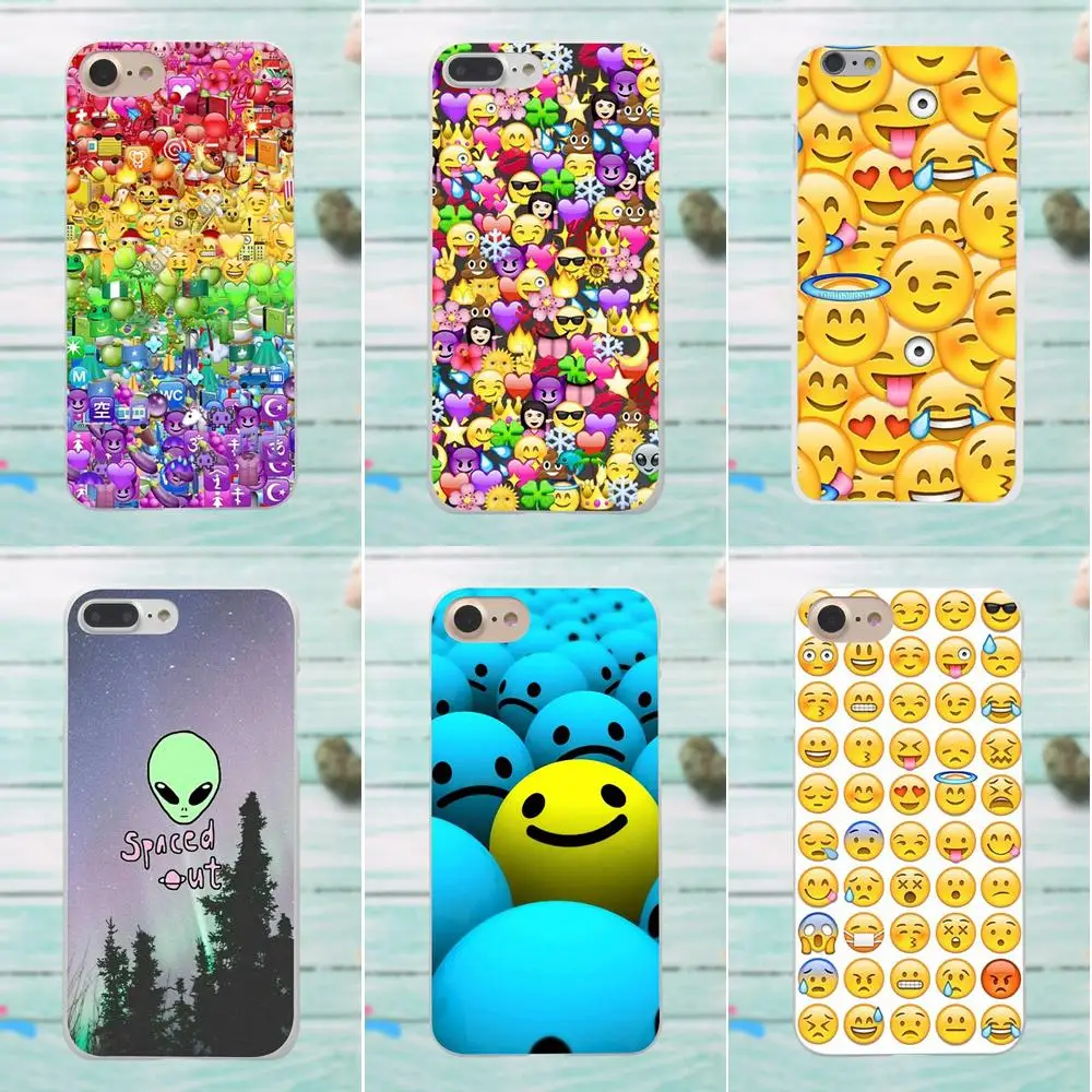 

For Apple iPhone X 4 4S 5 5C SE 6 6S 7 8 Plus For LG G3 G4 G5 G6 K4 K7 K8 K10 V10 V20 Phone Case Smile Coque Funny Emoji Happy