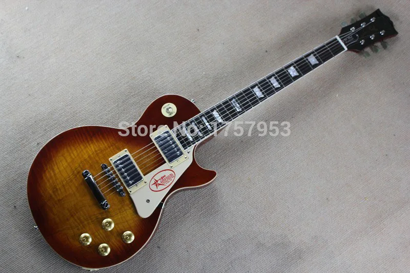 

Free Shipping Factory Custom Shop 2017 new Standard 1959 R9 Tiger Flame Electric guitar with Chrome hardware! Stock Tobacco 3 23