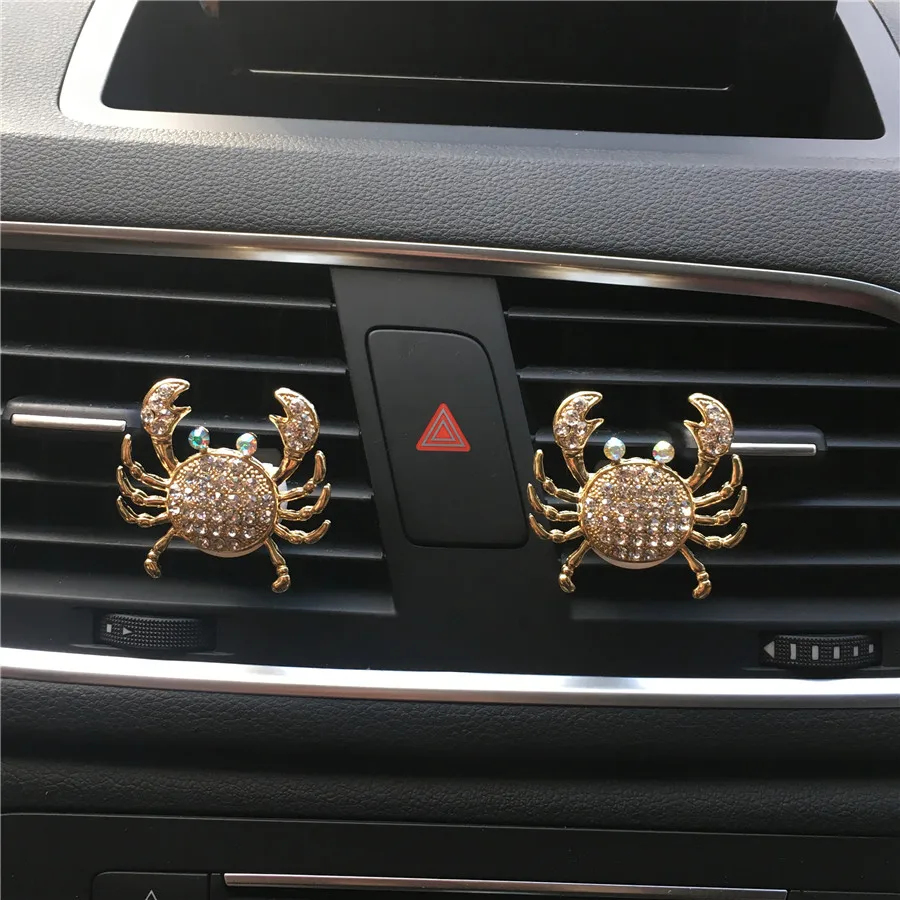 

fashion Metal Crab Car perfume Air Freshener Automobile air conditioning decoration Car-styling Perfumes