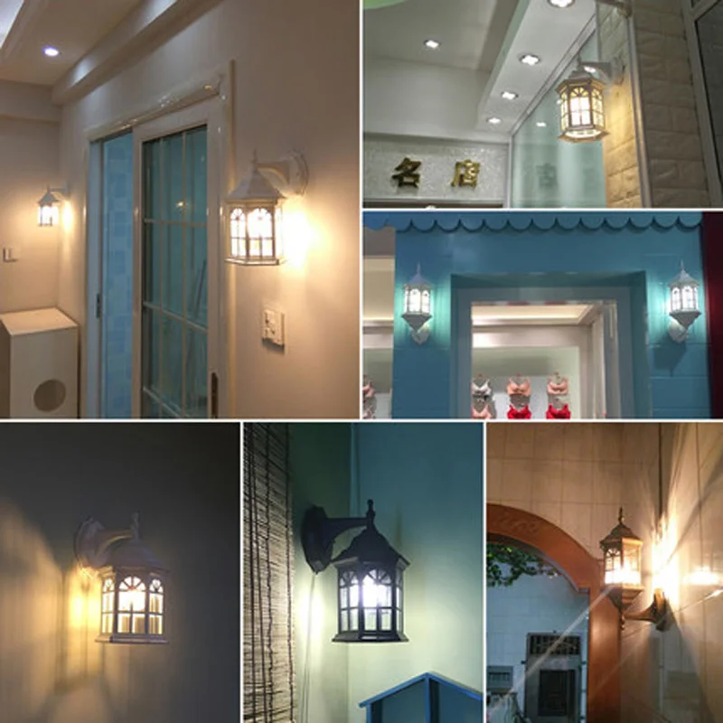 Comprar Lámpara de pared al aire libre impermeable europeo retro desván industrial viento balcón nórdico exterior pared Luz Jardín