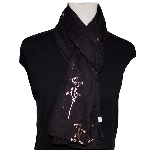 Новые модные длинные шарфы-шали хлопок полиэстер Леопард Бронзовая леди теплый шарф для женщин, чтобы быть рассеянным черный/синий/оранжевый - Цвет: dg1607