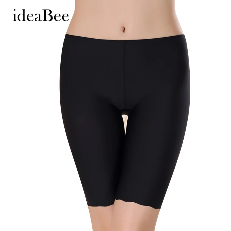 ideacherry Women Seamless Safety Pants Short Under Skirt Ladies Safety Breathable Underwear