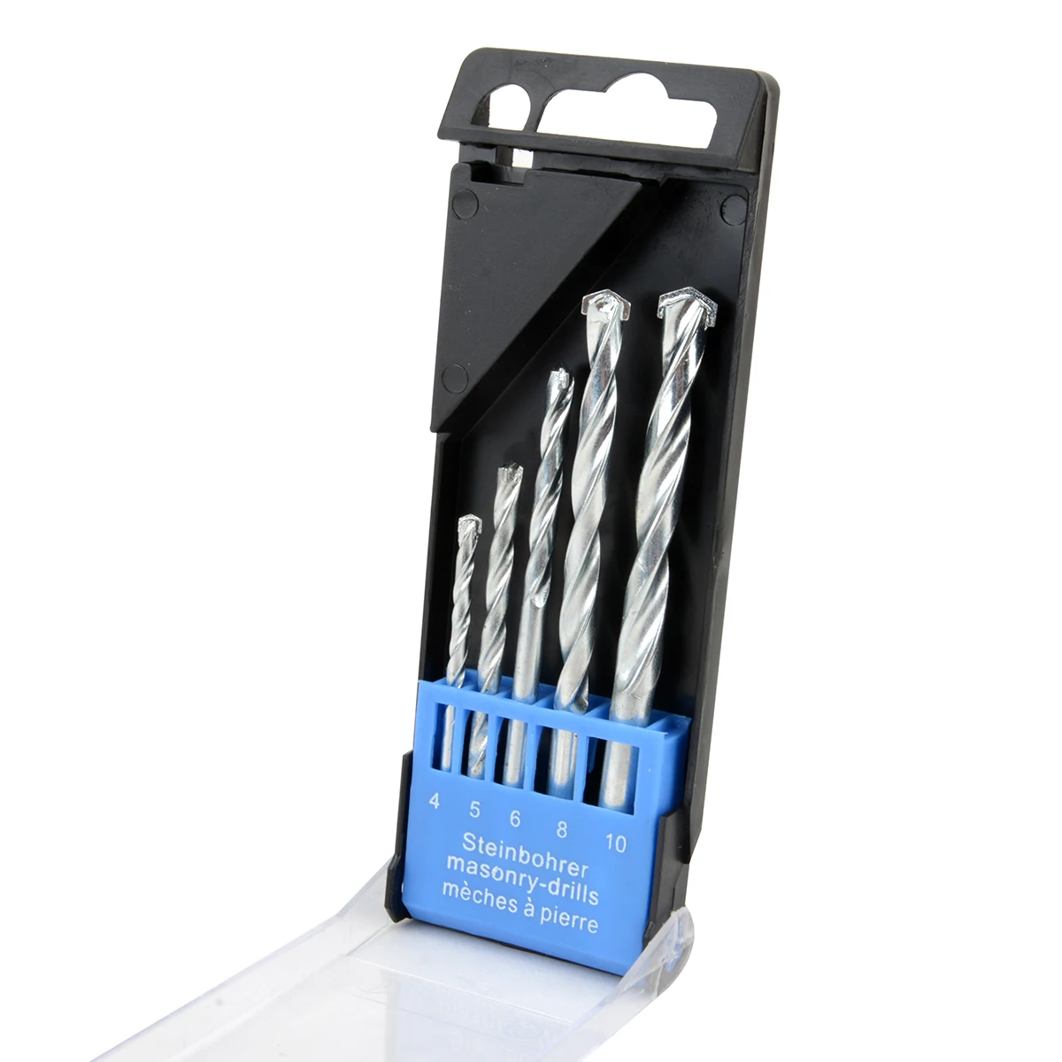 

5pcs Mayitr Carbide Tip Drills Bit Set For Masonry Concrete Brick Tile & Stone Drilling 4/5/6/8/10mm
