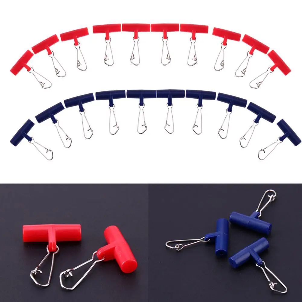 

10Pcs/Set Fishing Sinker Slip Clips Head Swivel Hooked Snap Weight Slide Line