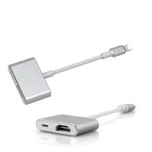 ABS/алюминиевый сплав цифровой AV HDMI адаптер 4 K Кабельный разъем USB до 1080 P HD для iPhone X/8 P/6/6 S/7/7 P/iPad Air/iPod