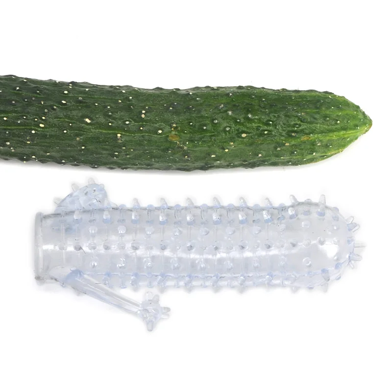Silicone Condom Delay Extension Crystal Penis Sleeve Extender Enlarger Erection Impotence Aid Sex Product for Men 9