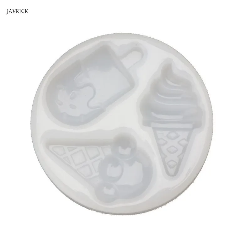 

Slilcone UV Resin Mold Ice Cream Popsicle Keychain Pendant Mold Jewelry Tools