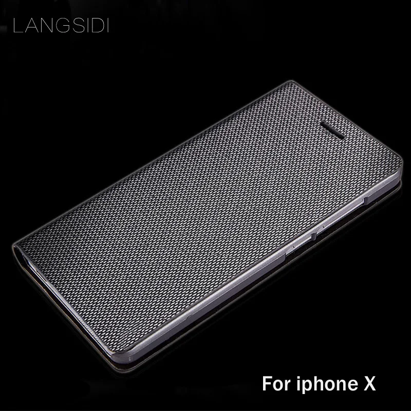 2018 New brand mobile phone shell diamond Pattern clamshell leather handphone For iPhone X handmade | Мобильные телефоны и