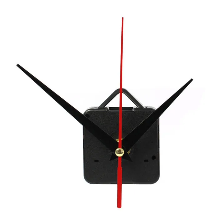 1 Set Silent large wall Clock Quartz Movement Mechanism Black and Red Hands Repair Kit Tool Set With Hook Saat Drop Shipping1.41#20