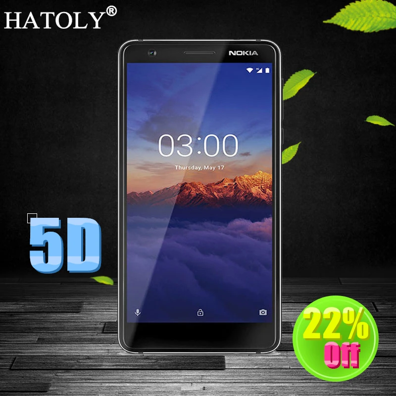 HATOLY 5D закаленное стекло для Nokia 5 1 Защита экрана 2018 полное покрытие пленка TA-1061