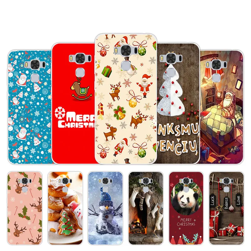 

for Asus Zenfone 3 Max ZC553KL Case Christmas Season Design Cover for Zenfone 3 Max 553KL Silicone Coque for Zenfone 3 Zc553kl