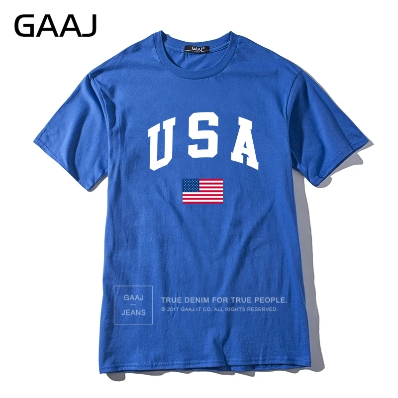 GAAJ, США, американский флаг, Мужская футболка, топ, высокое качество, футболки для мужчин, 3XL, футболка, принт, Homme, брендовая одежда, повседневная Уличная одежда