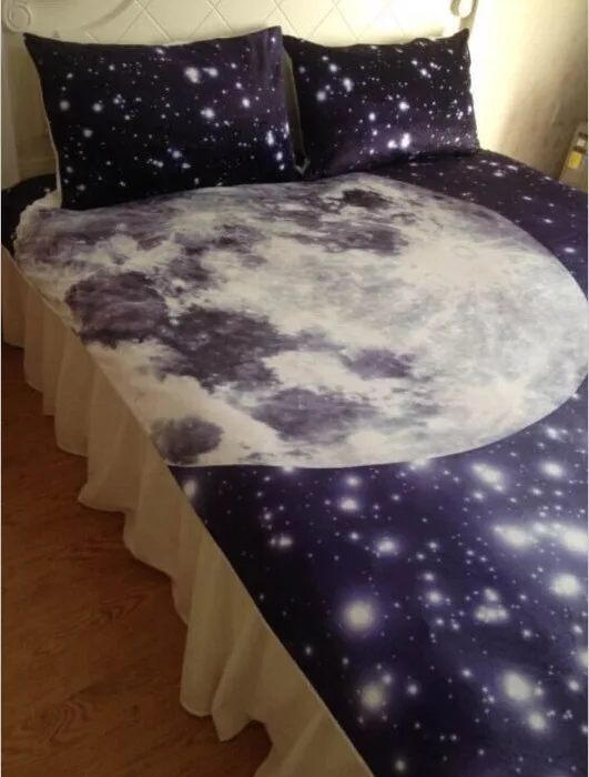 moon and stars bedding set for king queen full size duvet cover moon sheets