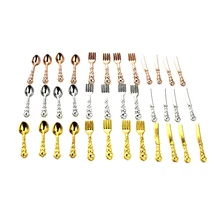 1:12 Кукольный дом Миниатюрный столовая посуда в ретро стиле набор обеденный стол ACCS 1/12 кукольный домик украшение кухонные игрушки Аксессуары для кукол подарок