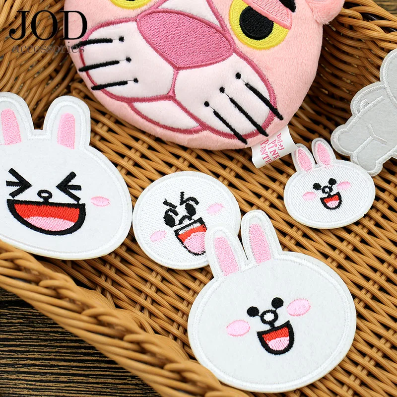 JOD DIY Lucu Katak Kelinci Kartun Beruang Besi Pada Patch untuk