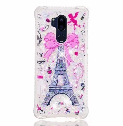 Блестящая Динамическая фотография для LG V20 V30 K8 K10 2018 K4 2017 Q Stylus Stylo 4 3 LS777 бампер с