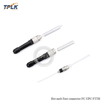 

High quality 50pcs / batch black FTTH FC UPC FAST plug single mode hot melt fiber FC quick connector