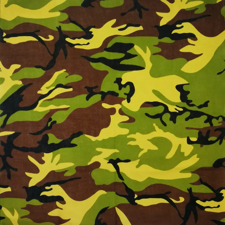 100% Cotton Camouflage Square Hip Hop Headwear/Hair Printed Bandanas Foulard Neckerchief Square Scarf for Women/Men/Boys/Girls mens snood scarf