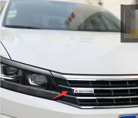 

New model 1pcs 3D Red 4MOTION Front Grille Emblem Badge Car Styling Rear emblem sticker