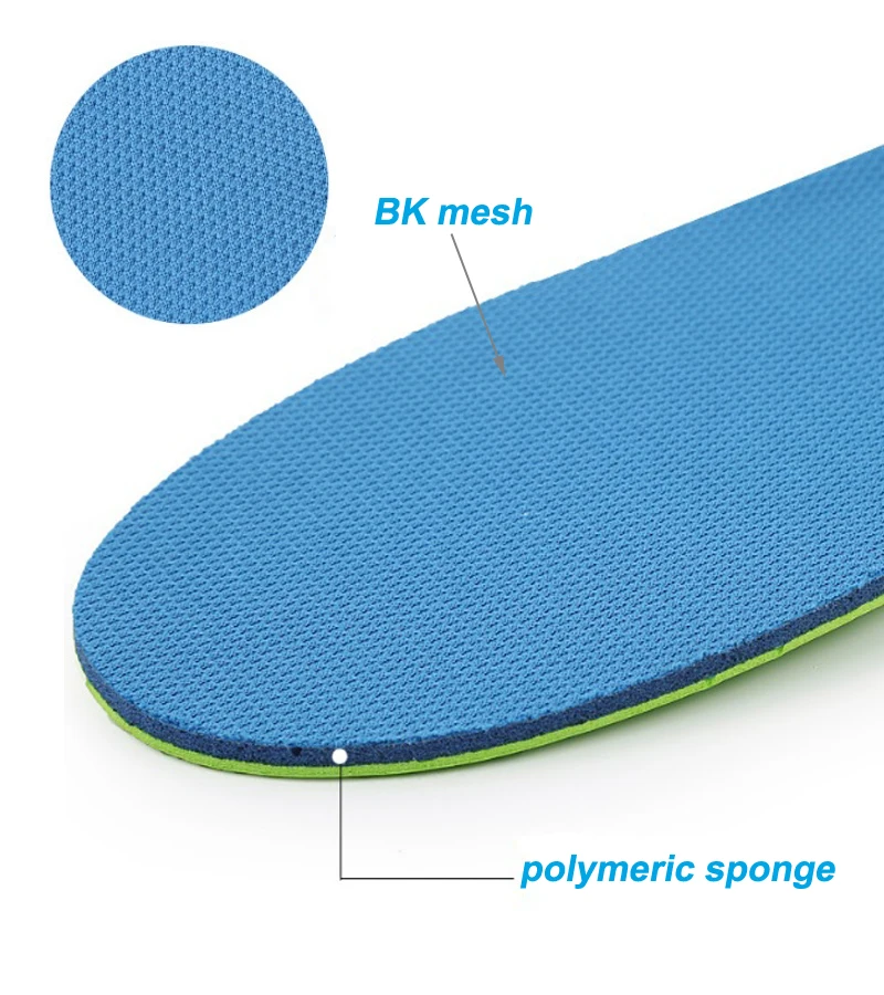 Мягкая EVA ортопедические стельки Дышащие Бег шок поглощающие подушки спортивная обувь уход для ног: стельки ортопедическая стелька