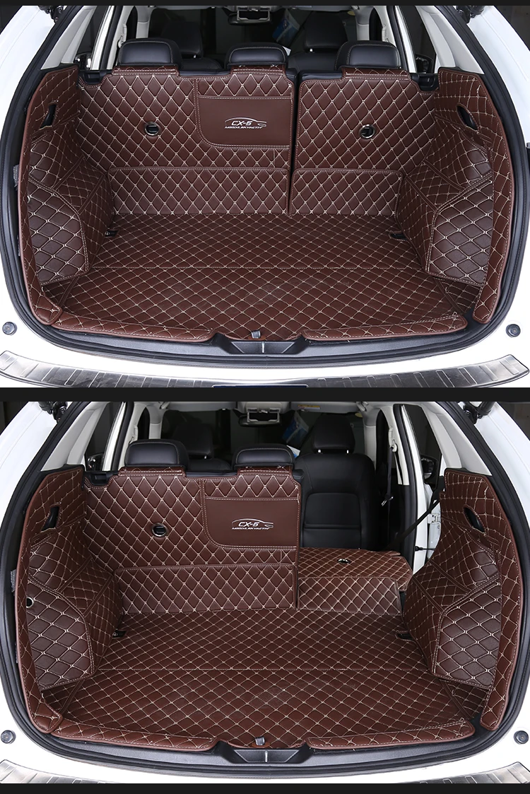 Автомобильный PU 3D стерео полностью закрытый коврик багажника для Mazda CX-5 второго поколения стайлинга автомобилей