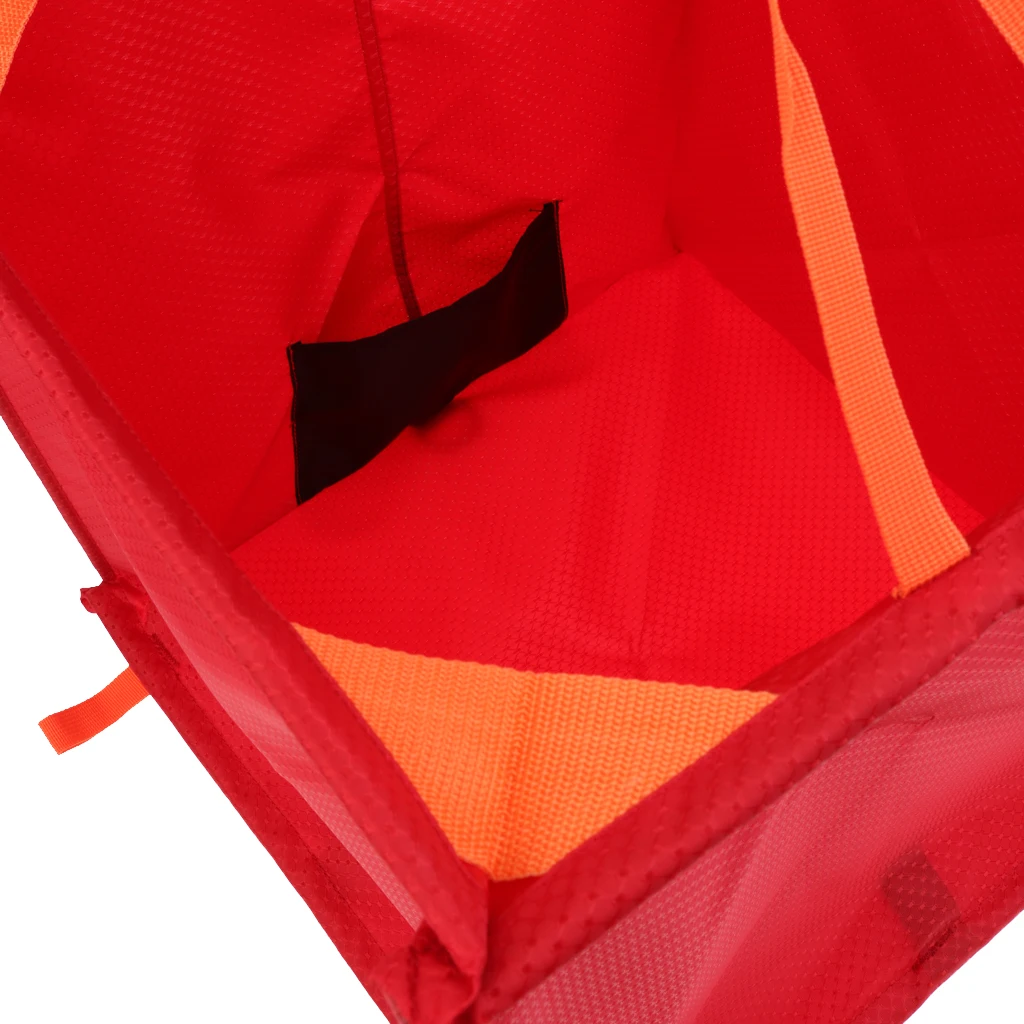 40cm Folding Triangle Rock Climbing Arborist Throw Line Throw Weight Bag Surgery Clothing Storage Cube Tree Work Gear Holder Red