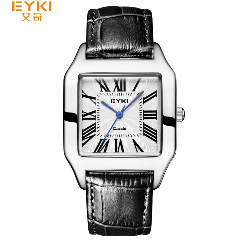 Famous Brand Unisex Watches Square Vintage Roman Numeral Dial Men Lady