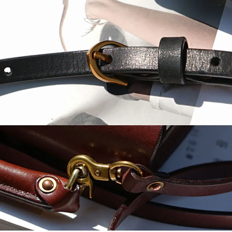 AETOO Handmade one-shoulder slanted handbag, women's leather bag, Japanese small vintage saddle bag