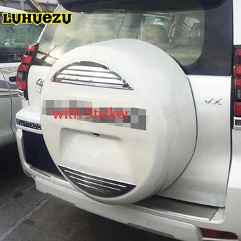 

ABS Car Rear Spare Tire Cover Letter Sticker Decorative Trims For Toyota Land Cruiser Prado FJ150 2018 Accessories