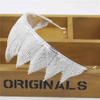 

Rhinestone Tiara Hairbands for Queen Headband Diadem Bridal Headdress Wedding Crown Prom Hair Jewelry Ornaments Beauty Pageant