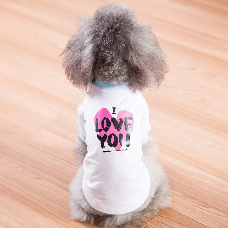 Pet собачья жилетка, одежда Весна Лето Щенок Кошка одежда для Чихуахуа Йоркширский рубашка Собаки Футболка товары для домашних животных