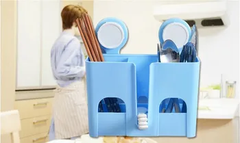 

1PC Candy Color Drain Chopsticks Kitchen Storage Holder Bathroom Shelf Kitchen Shelves for Bathroom Wall Shelf Shelving KP 016