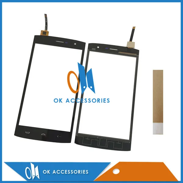 

5.5 Inch For Homtom HT7 Ht7 Pro Touch Screen Digitizer Panel Lens Glass High Quality Black Color With Tape 1PC/Lot