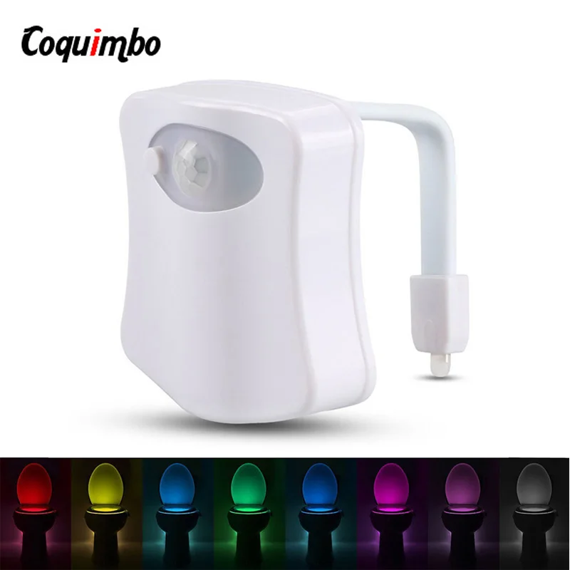 RGB LED Toilet Light Waterproof Bathroom Night Light Backlight For ...
