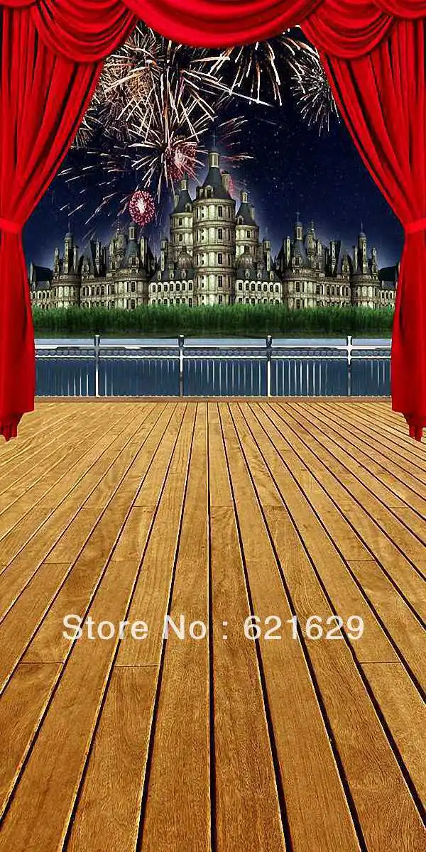 

Beautiful fireworks 10'x20' CP Computer-painted Scenic Photography Background Photo Studio Backdrop ZJZ-032