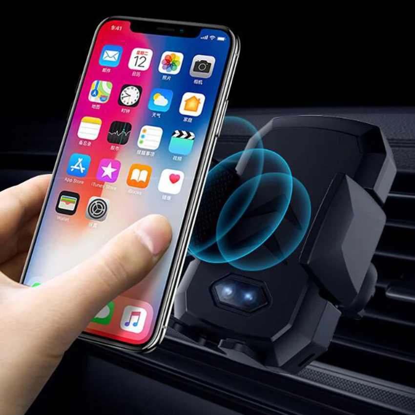 Qi Car Wireless Charger For iPhone Xs Max XR X Samsung Intelligent