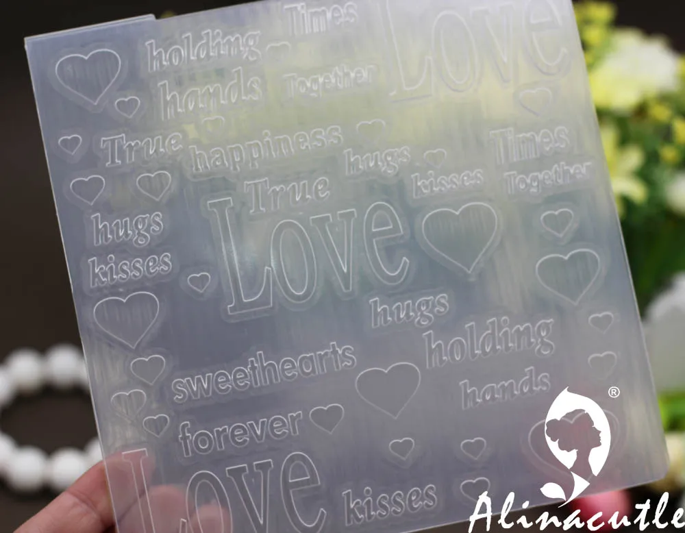 6 &quotX 6&quot пластиковая папка для тиснения alinaccraft love DIY альбом скрапбукинга