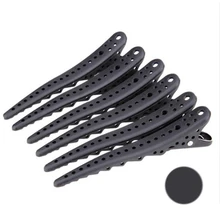 6 шт./компл. черная заколка для укладки волос профессиональная стрижка волос Заколки Зажимы ручка Натяжная пружина удерживайте волосы DIY Инструменты для стрижки