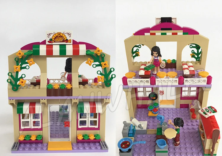 Aliexpresscom Buy 310pcs Friends Heartlake Pizzeria Shop Emma