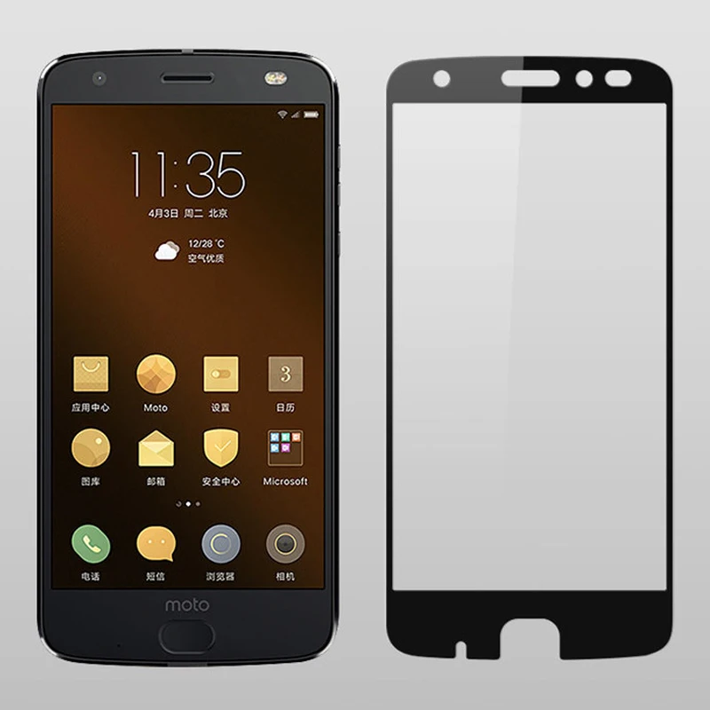 3D закаленное стекло для Motorola Moto Z2 Force полное покрытие 9H защитная пленка