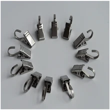 Зажим для занавески специальные Твердые толстые крючки для занавески для душа из нержавеющей стали Папка зубчатый металлический зажим 50 шт./партия